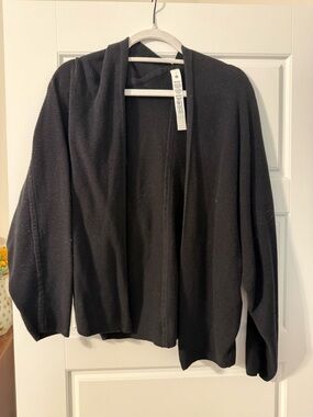 lululemon athletica Black Open-Front Knit Cardigan